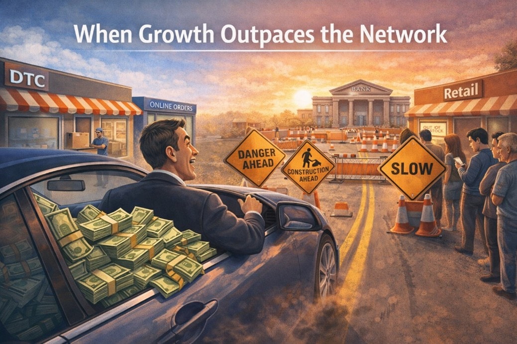 When Growth Outpaces the Network